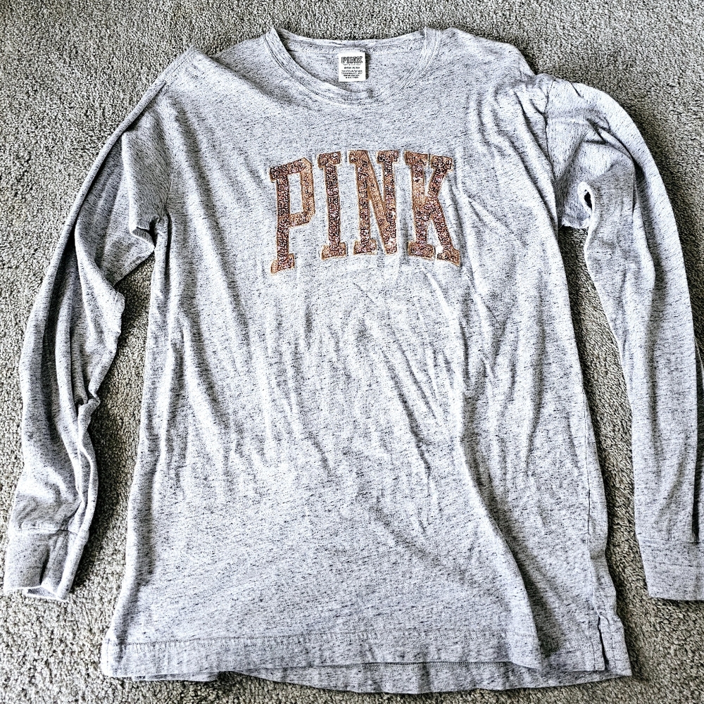 Pink long sleeve shirt size small